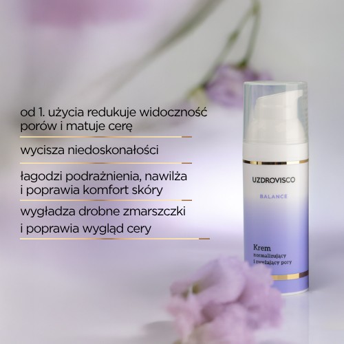 #2 – UZDROVISCO Balance Krem normalizujący i zwężający pory, 50 ml