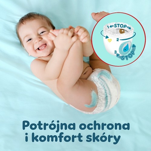 Zdjęcie produktu - 0 Pampers Premium Care Pants 4 Pieluchomajtki 9-15 kg, 114 szt.