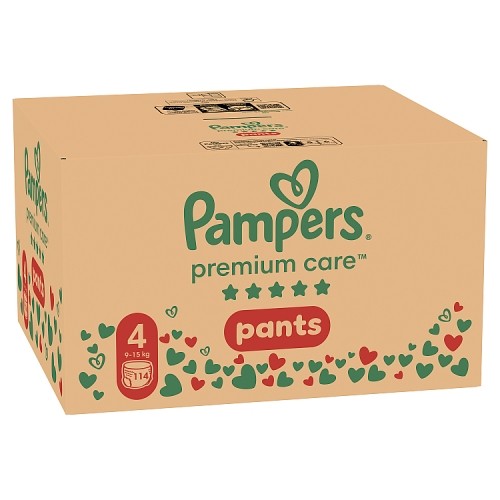 Zdjęcie produktu - 5 Pampers Premium Care Pants 4 Pieluchomajtki 9-15 kg, 114 szt.