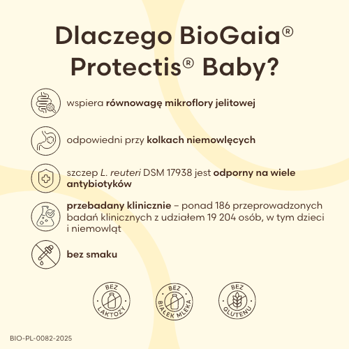 Zdjęcie produktu - 2 BioGaia Protectis Baby Probiotyczne krople dla dzieci, 10 ml