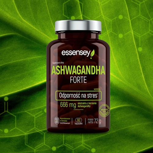 Zdjęcie produktu - 2 Essensey Ashwagandha Forte, 90 kaps.