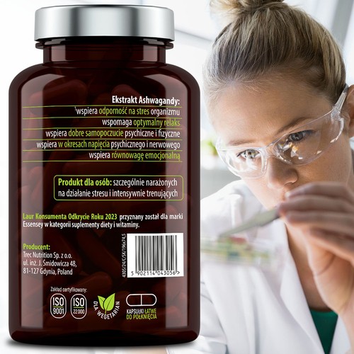 Zdjęcie produktu - 3 Essensey Ashwagandha Forte, 90 kaps.