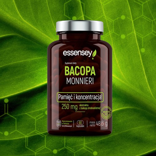 Zdjęcie produktu - 2 Essensey Bacopa Monnieri, 90 kaps.