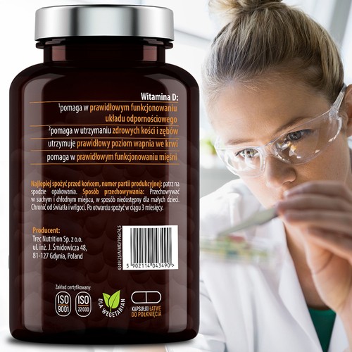 Zdjęcie produktu - 3 Essensey Witamina D3 2000 IU, 120 kaps.