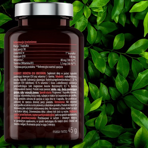 Zdjęcie produktu - 4 Essensey Koenzym Q10 Ubichinon, 90 kaps.