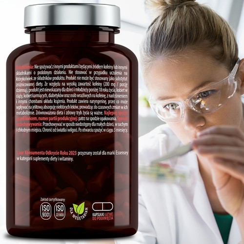 Zdjęcie produktu - 3 Essensey Kofeina, 120 kaps.