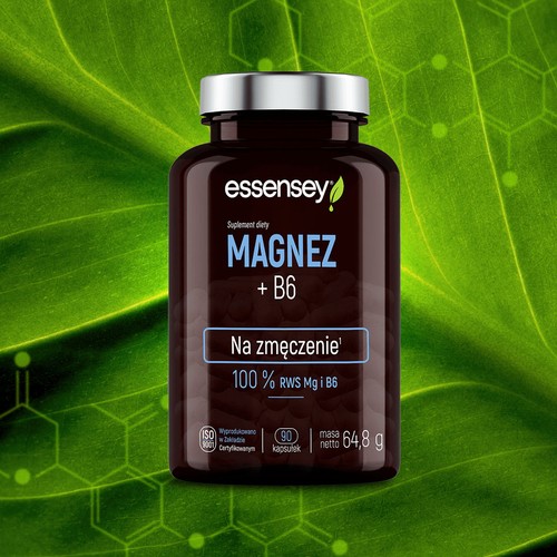 Zdjęcie produktu - 2 Essensey Magnez + Witamina B6, 90 kaps.