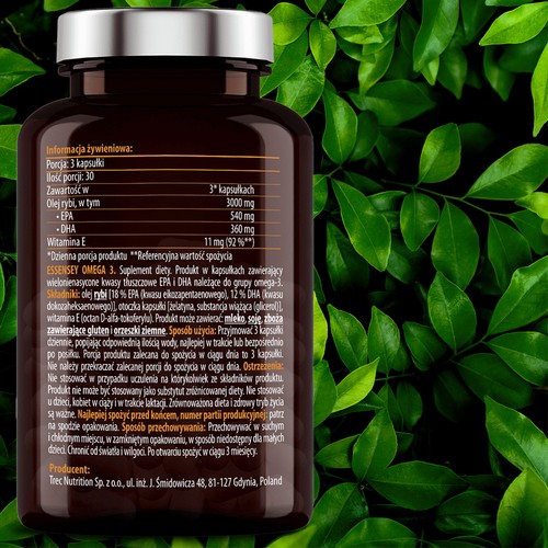 Zdjęcie produktu - 4 Essensey Omega 3,  90 kaps.