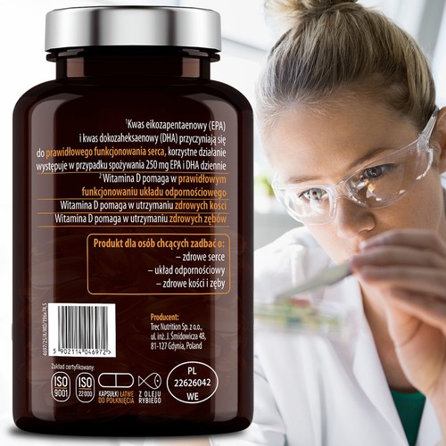 Zdjęcie produktu - 3 Essensey Omega 3 + 2000 IU D3, 90 kaps.