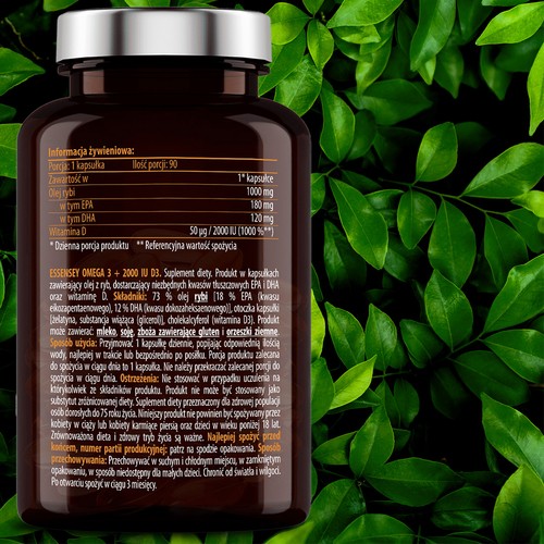 Zdjęcie produktu - 4 Essensey Omega 3 + 2000 IU D3, 90 kaps.