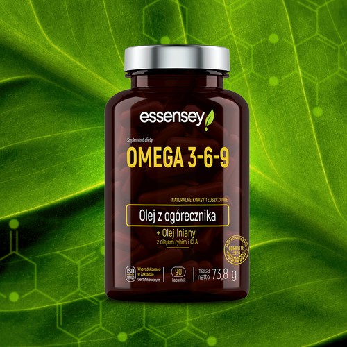 Zdjęcie produktu - 2 Essensey Omega 3-6-9, 90 kaps.