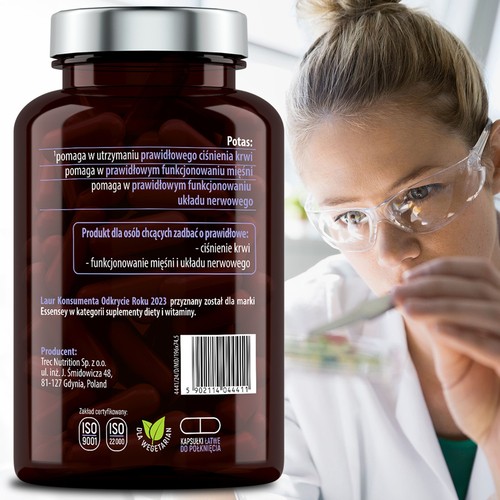 Zdjęcie produktu - 3 Essensey Potas Cytrynian, 90 kaps.
