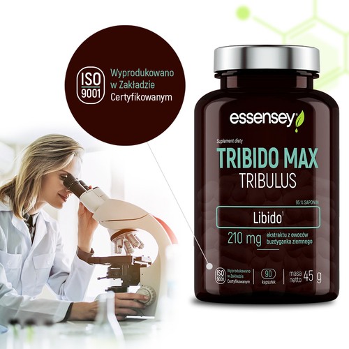 Miniaturka artykułu - #0 Essesnsey Tribido Max Tribulus, 90 kaps.