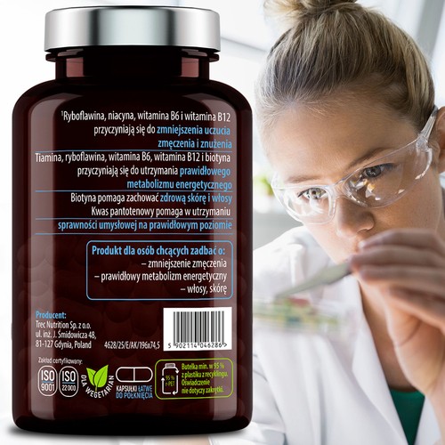 Zdjęcie produktu - 3 Essensey Witamina B Complex, 90 kaps.