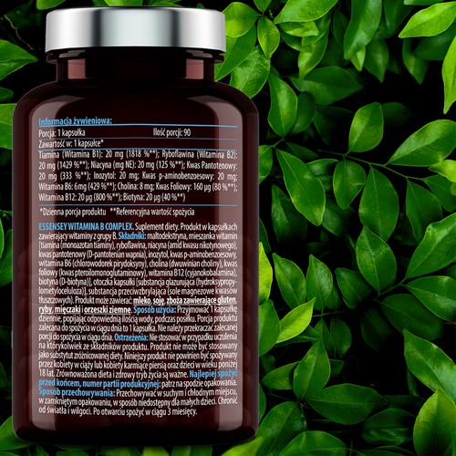 Zdjęcie produktu - 4 Essensey Witamina B Complex, 90 kaps.
