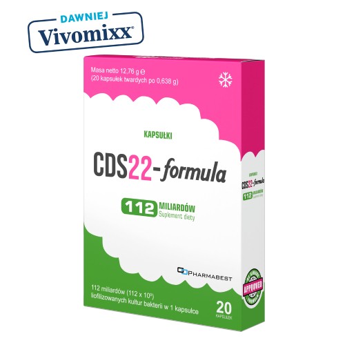 Miniaturka artykułu - #0 CDS22-formula 112 mld liofilizowanych kultur bakterii, 20 kaps. (dawniej Vivomixx)