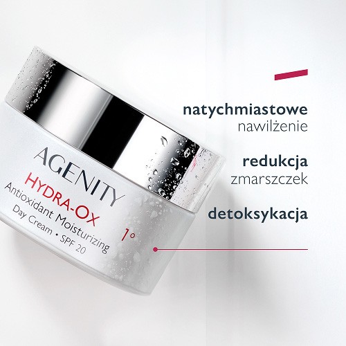 Miniaturka artykułu - #1 Agenity Hydra-Ox Antyoksydacyjny krem nawilżający na dzień SPF 20, 50 ml