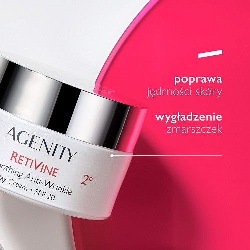 Zdjęcie produktu - 3 Agenity Retivine Wygładzający krem Przeciwzmarszczkowy na dzień SPF 20, 50 ml