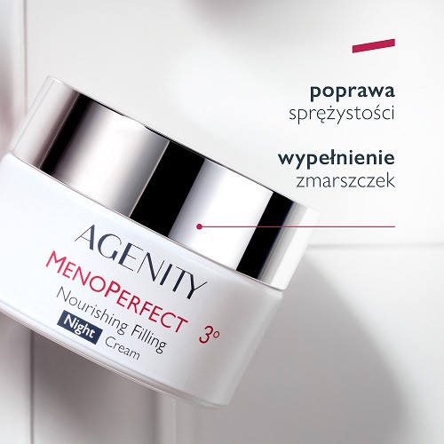 Miniaturka artykułu - #1 Agenity MenoPerfect 3&deg; Odżywczy krem wypełniający na noc, 50 ml