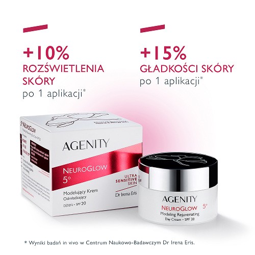 Miniaturka artykułu - #0 Agenity Neuroglow Modelujący krem odmładzający na dzień SPF 20, 50 ml