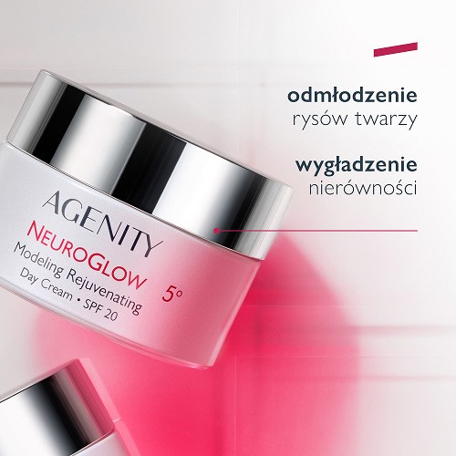 Zdjęcie produktu - 2 Agenity Neuroglow Modelujący krem odmładzający na dzień SPF 20, 50 ml