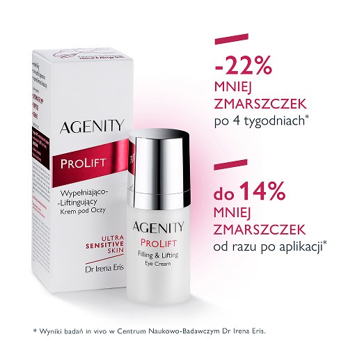 Miniaturka artykułu - #0 Agenity Prolift Wypełniająco-liftingujący krem pod oczy, 15 ml