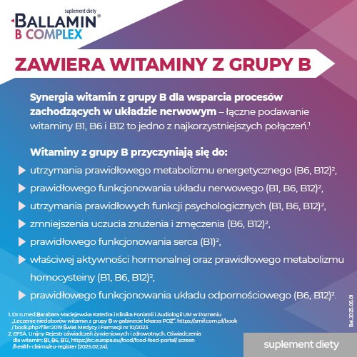 Zdjęcie produktu - 2 Ballamin B Complex Witaminy z grupy B spray, 15 ml
