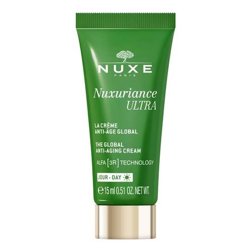 Zdjęcie produktu - 3 NUXE Zestaw Nuxuriance Ultra Krem przeciwstarzeniowy na noc, 50 ml+ Krem przeciwstarzeniowy na dzień, 15 ml + Rozświetlający olejek ze złotymi drobinkami, 8 ml