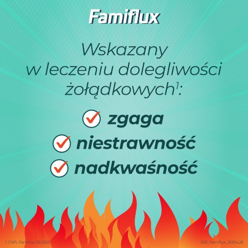 Miniaturka artykułu - #1 Famiflux 20 mg, Lek na zgagę, 30 tabletek powlekanych