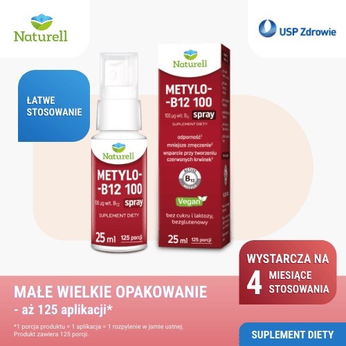 Miniaturka artykułu - #0 Naturell Metylo-B12 100 spray, 25 ml