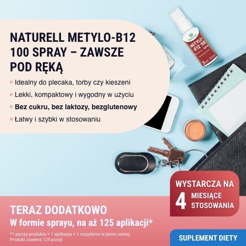 Zdjęcie produktu - 2 Naturell Metylo-B12 100 spray, 25 ml