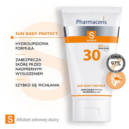 Zdjęcie produktu - 2 PHARMACERIS S SUN PROTECT Nawilżająca emulsja do opalania SPF30 - 150 ml