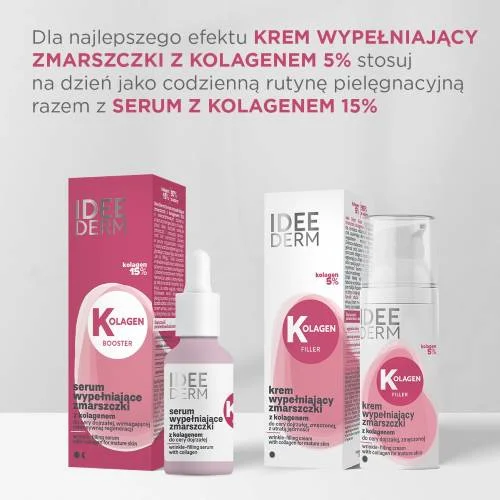 #3 – Idee Derm Kolagen Filler Krem wypełniający zmarszczki z kolagenem 5%, 50 ml