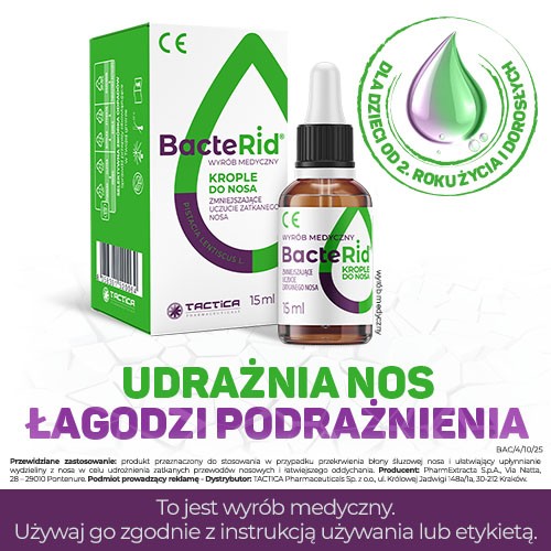 Miniaturka artykułu - #0 BacteRid krople do nosa, 15 ml