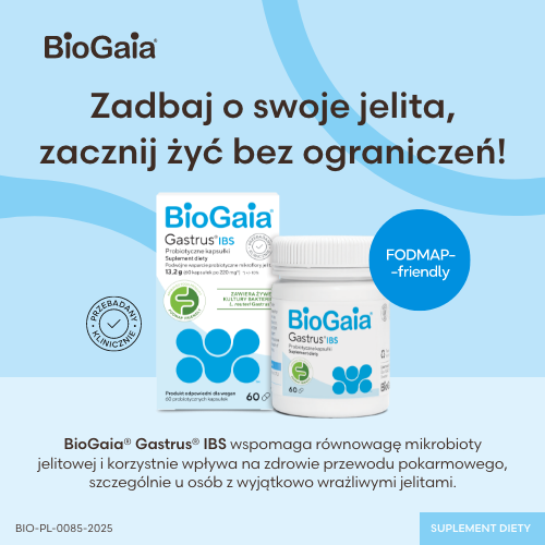 Miniaturka artykułu - #0 Biogaia Gastrus IBS, 60 kaps.