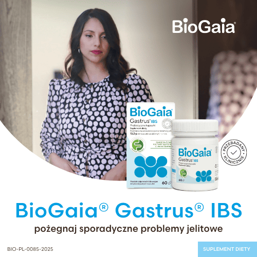Zdjęcie produktu - 4 Biogaia Gastrus IBS, 60 kaps.