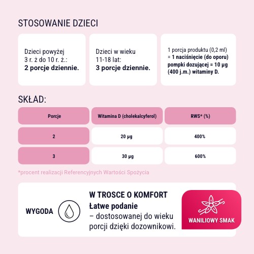 Zdjęcie produktu - 5 Naturell Witamina D dla dzieci w kroplach, 15 ml