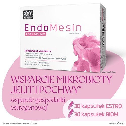 Miniaturka artykułu - #0 EndoMesin Estrobiom, 30 kaps estro + 30 kaps. biom