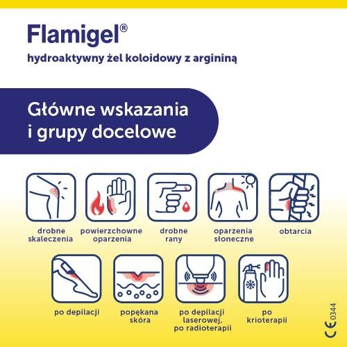 Zdjęcie produktu - 8 Flamigel żel hydrokoloidowy, 100 g - żel do leczenia ran