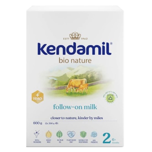 Zdjęcie produktu - 0 Kendamil BIO Nature 2 HMO+ Mleko następne dla niemowląt 6-12 miesięcy, 600 g