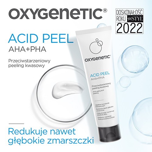 Miniaturka artykułu - #1 Oxygenetic Acid Peel AHA+PHA Przeciwstarzeniowy peeling kwasowy, 50 ml