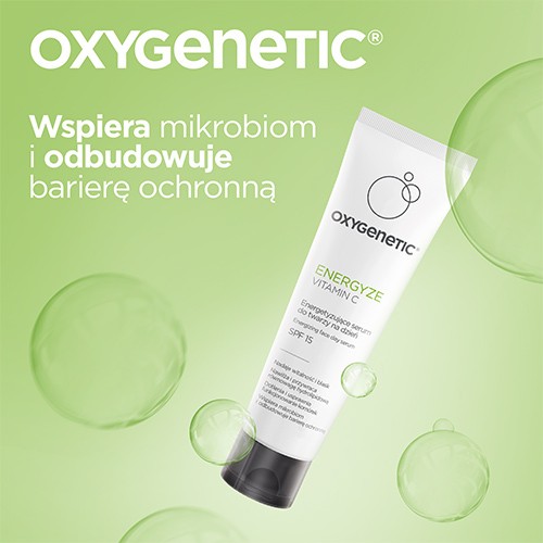 Miniaturka artykułu - #0 Oxygenetic Energyze Vitamin C Energetyzujące serum do twarzy na dzień SPF15, 50 ml