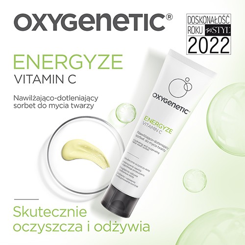 Miniaturka artykułu - #1 Oxygenetic Energyze Vitamin C Nawilżająco-dotleniający sorbet do mycia twarzy, 75 ml