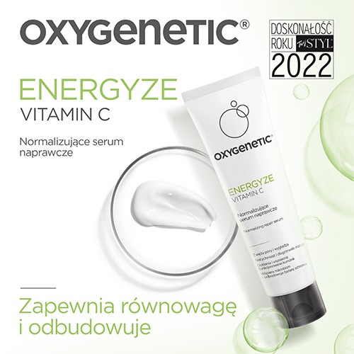 Miniaturka artykułu - #1 Oxygenetic Energyze Vitamin C Normalizujące serum naprawcze, 50 ml