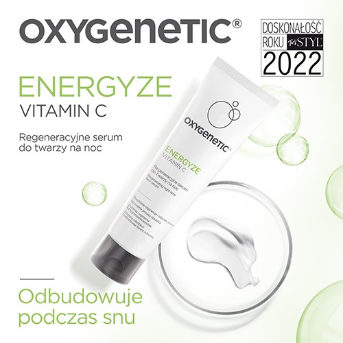 Miniaturka artykułu - #1 Oxygenetic Energyze Vitamin C Regeneracyjne serum do twarzy na noc, 50 ml