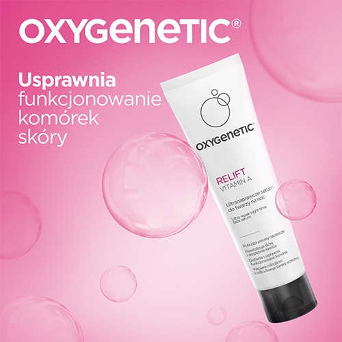 Miniaturka artykułu - #0 Oxygenetic Relift Vitamin A Ultranaprawcze serum do twarzy na noc, 50 ml