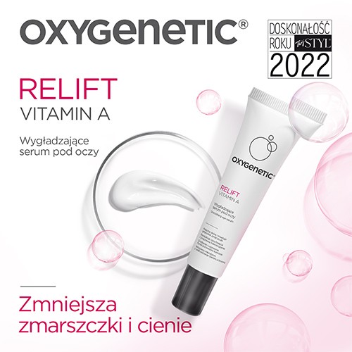 Miniaturka artykułu - #1 Oxygenetic Relift Vitamin A Wygładzające serum pod oczy, 15 ml
