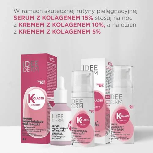 #3 – Idee Derm Serum wypełniające zmarszczki z kolagenem 15% do cery dojrzałej, 30 ml