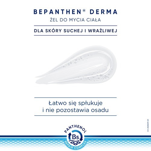 Zdjęcie produktu - 6 Bepanthen Derma Żel do mycia ciała do suchej i wrażliwej sk&oacute;ry, 400 ml