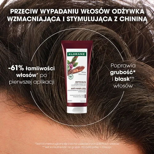 #0 – Klorane Odżywka wzmacniająca z chininą przeciw wypadaniu włos&oacute;w, 200 ml